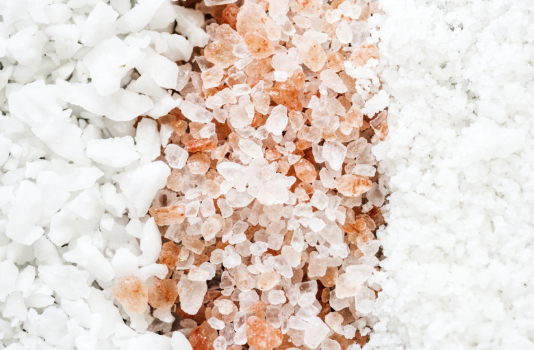 Closeup of mixed salt Closeup of mixed salt
